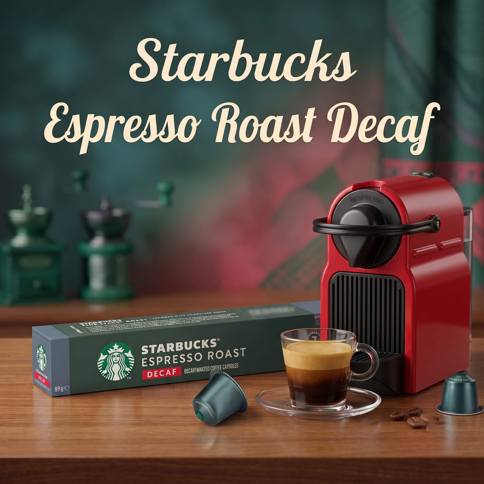 Starbucks Decaf Espresso Roast Coffee Capsules, Intensity 11