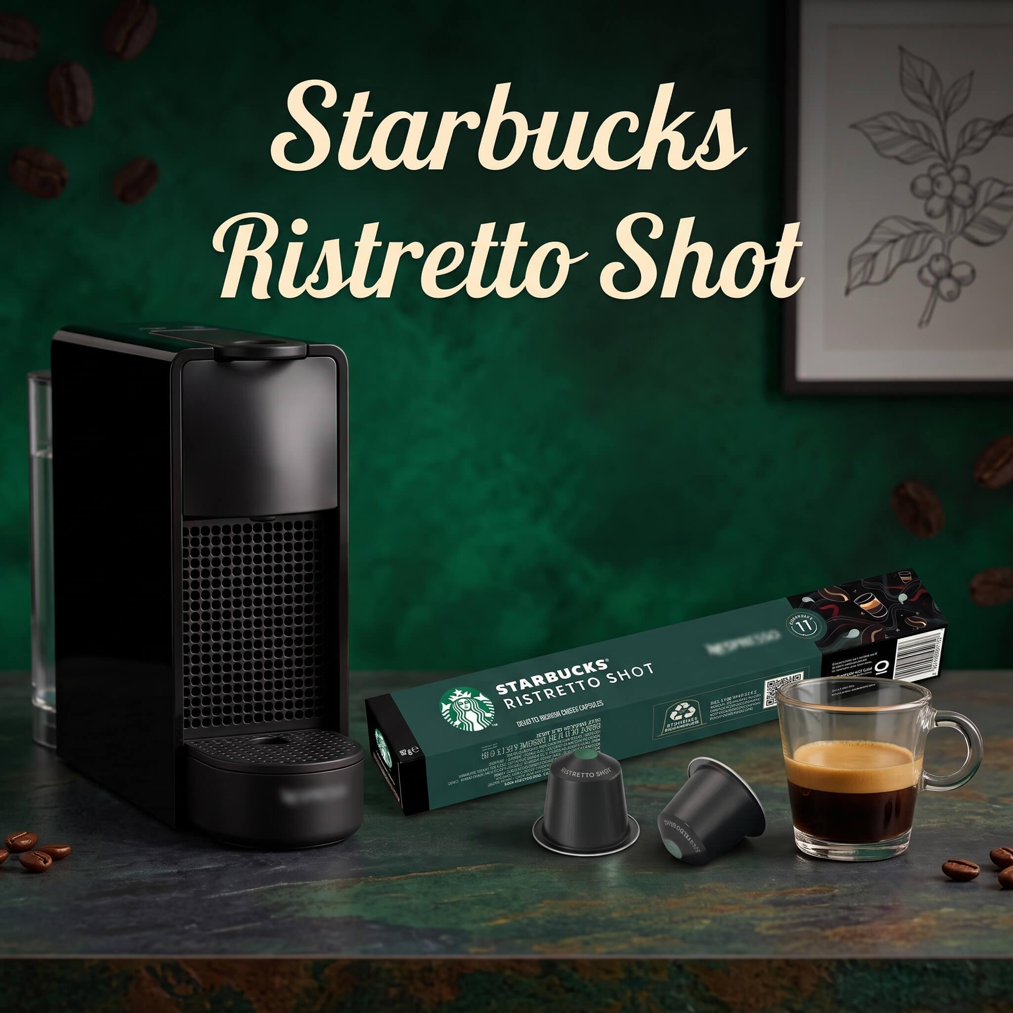 Starbucks Ristretto Shot Coffee Capsules, Intensity 11