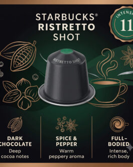 Starbucks Ristretto Shot Coffee Capsules, Intensity 11