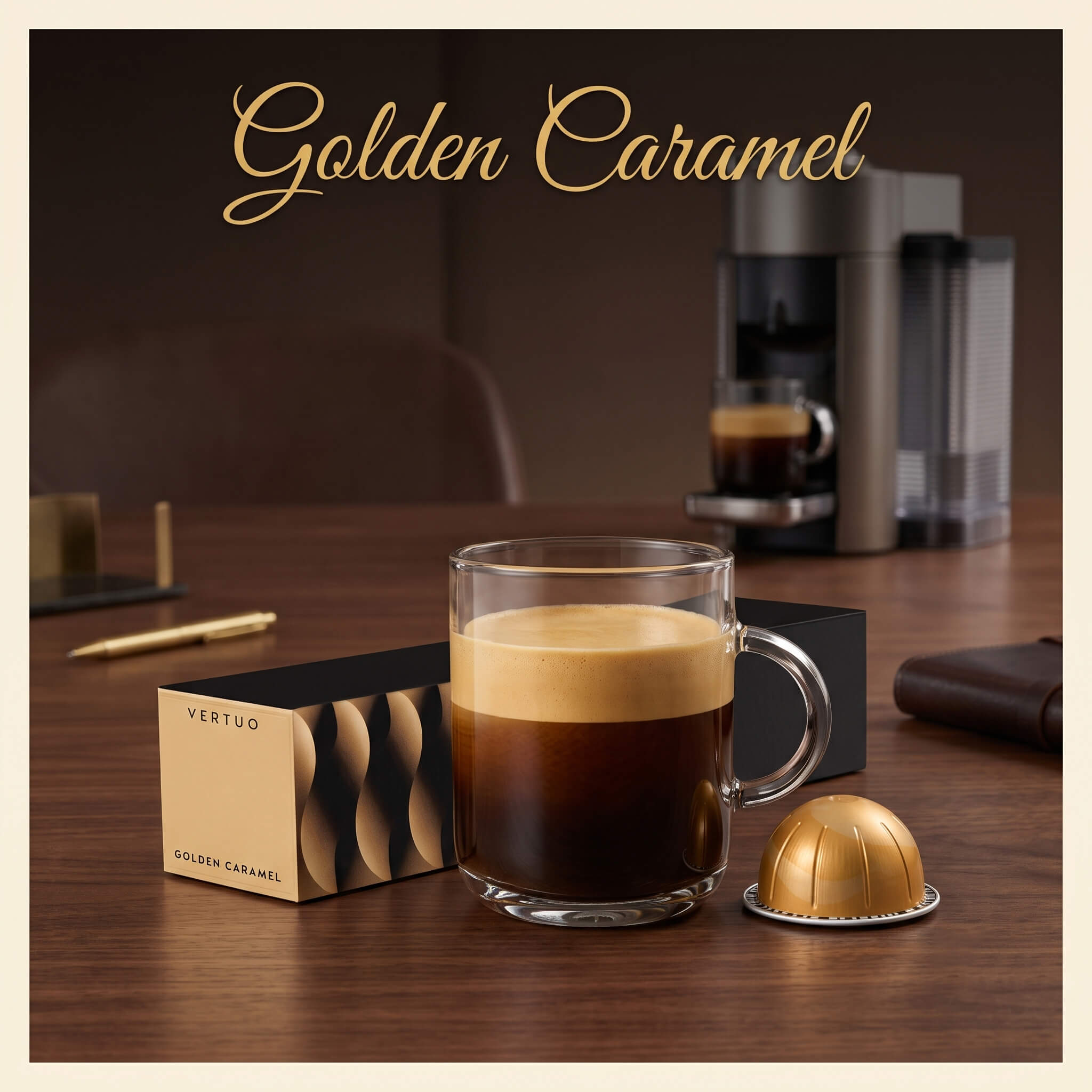 Vertuoline Barista Creations Golden Caramel Coffee Capsules