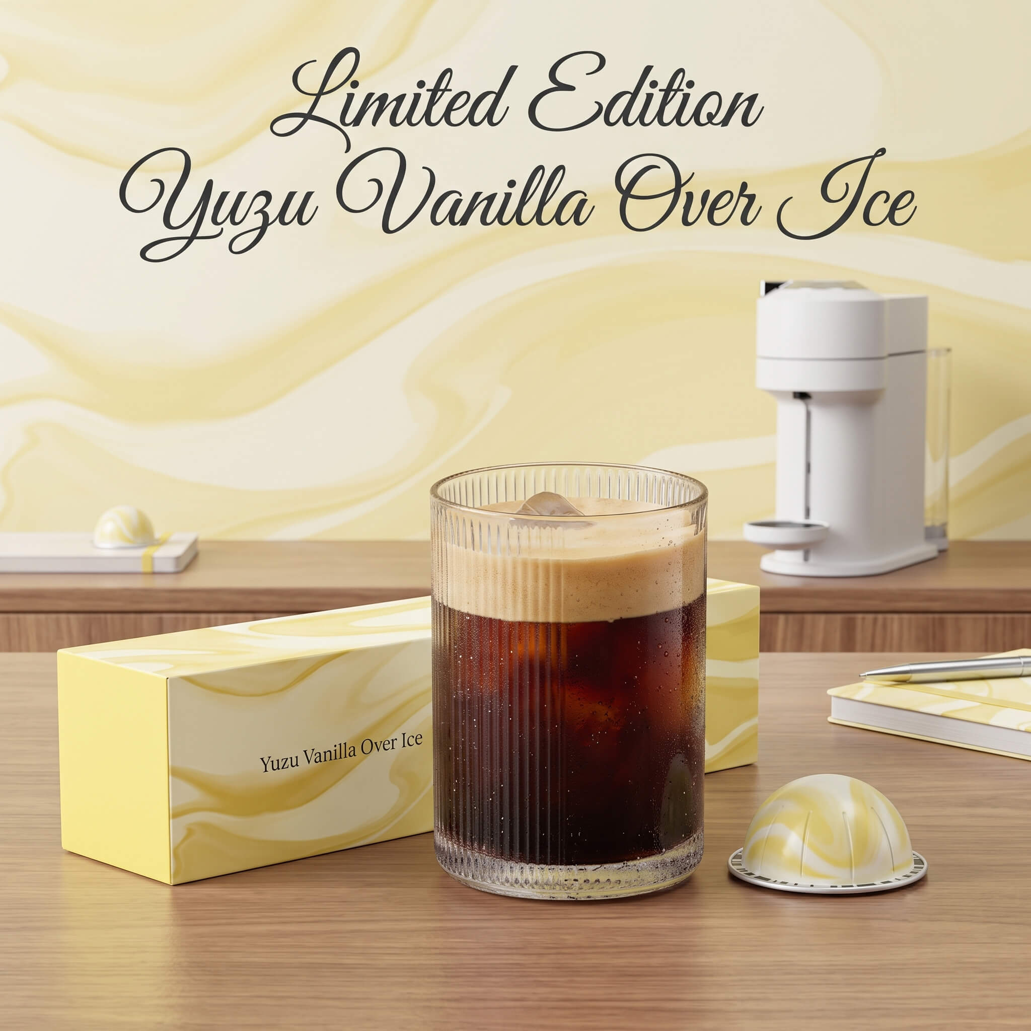 Vertuoline Limited-Edition Yuzu Vanilla Over Ice Coffee Capsules