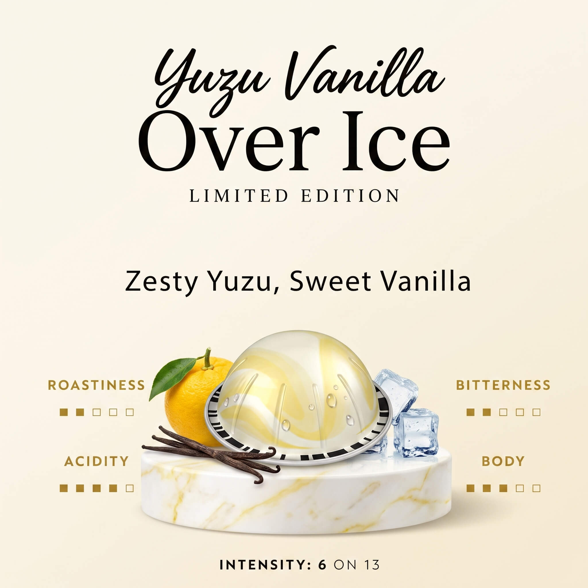 Vertuoline Limited-Edition Yuzu Vanilla Over Ice Coffee Capsules - Image 2