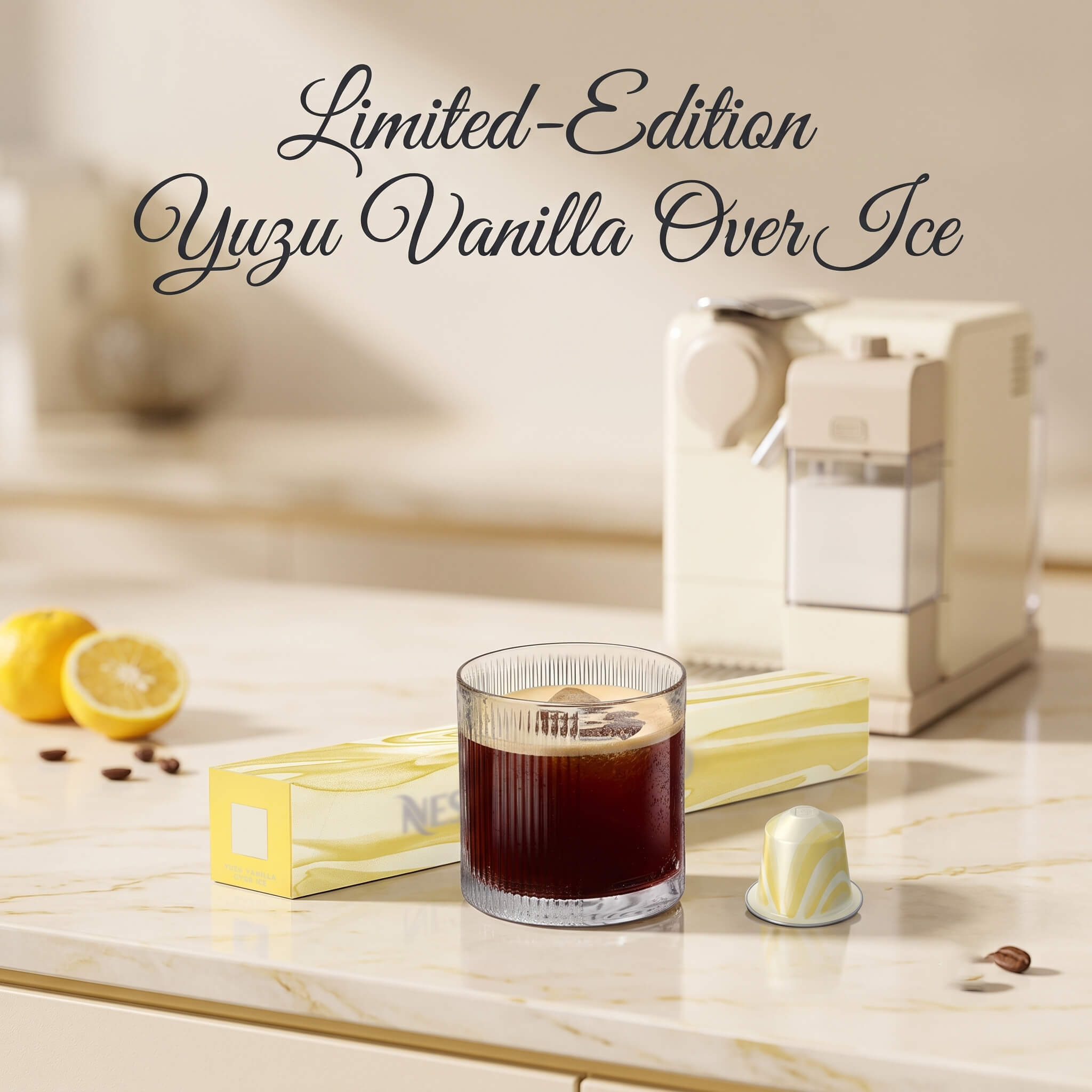 Limited-Edition Yuzu Vanilla Over Ice Coffee Capsules