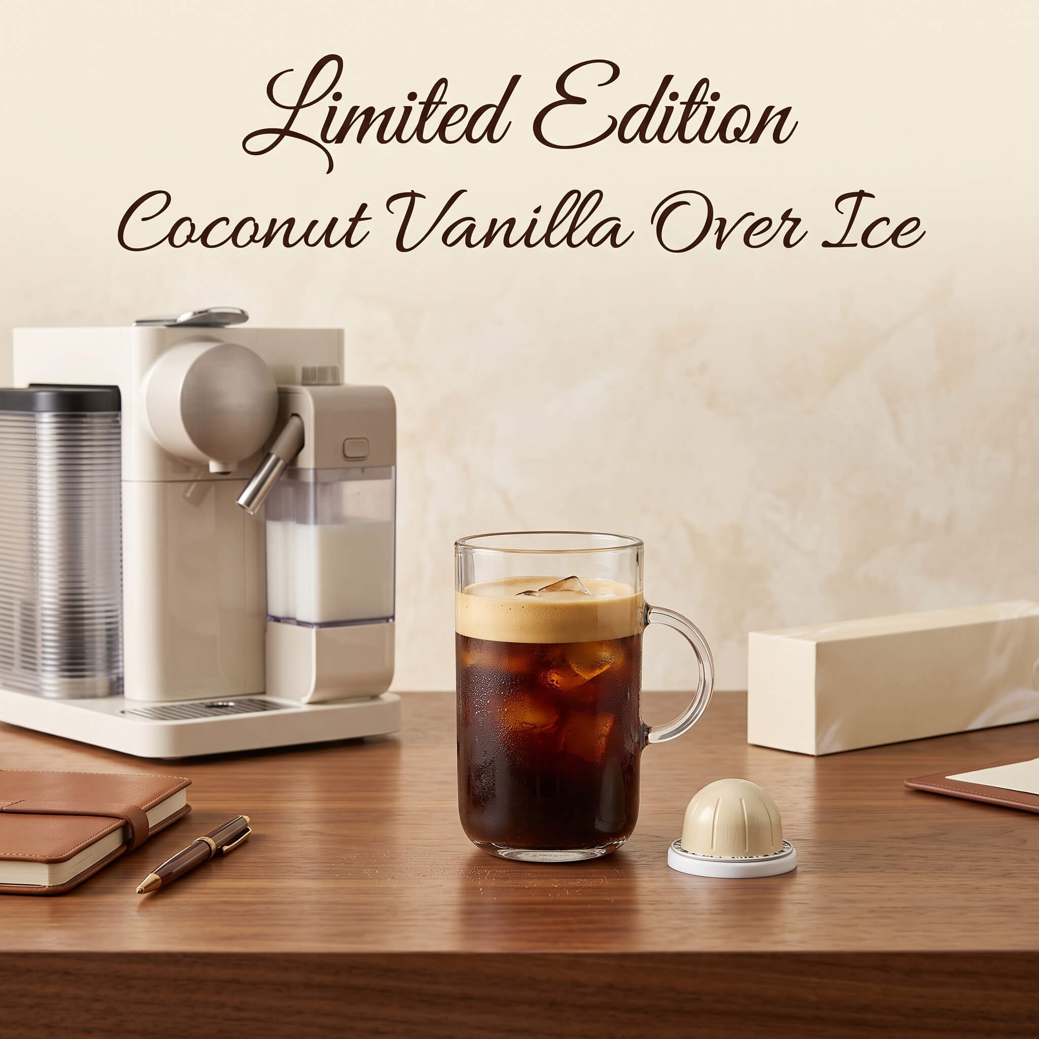 Vertuoline Limited-Edition Coconut Vanilla Over Ice Coffee Capsules