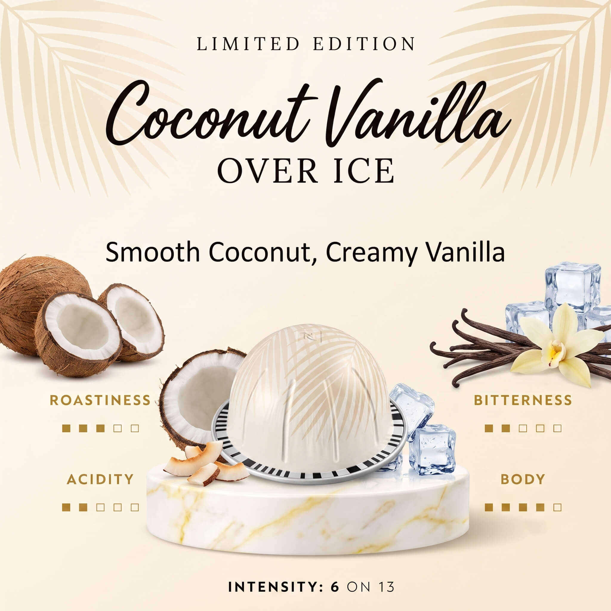 Vertuoline Limited-Edition Coconut Vanilla Over Ice Coffee Capsules - Image 3