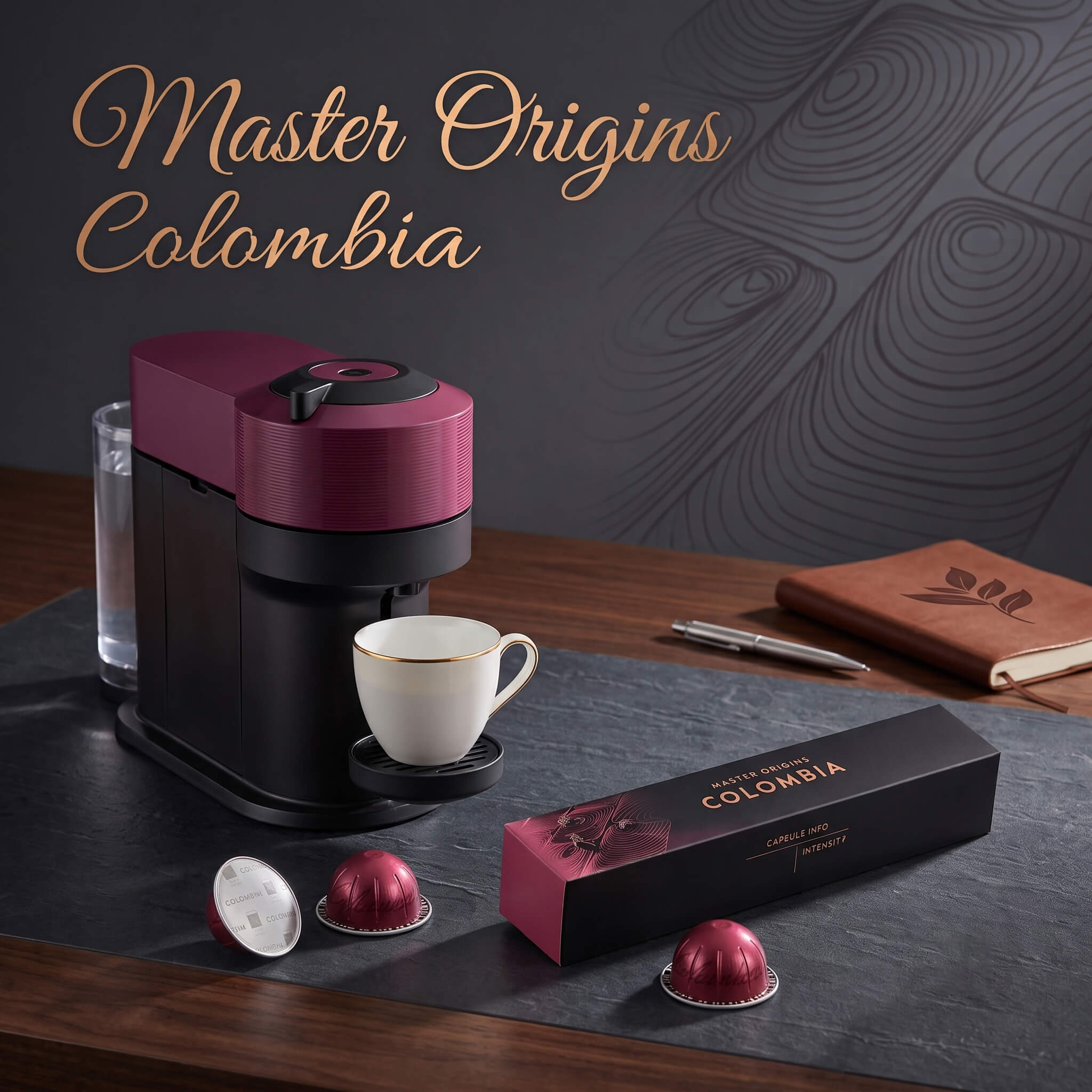 Vertuoline Master Origins Colombia Coffee Capsules, Intensity 5