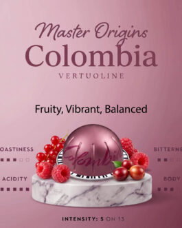 Vertuoline Master Origins Colombia Coffee Capsules, Intensity 5
