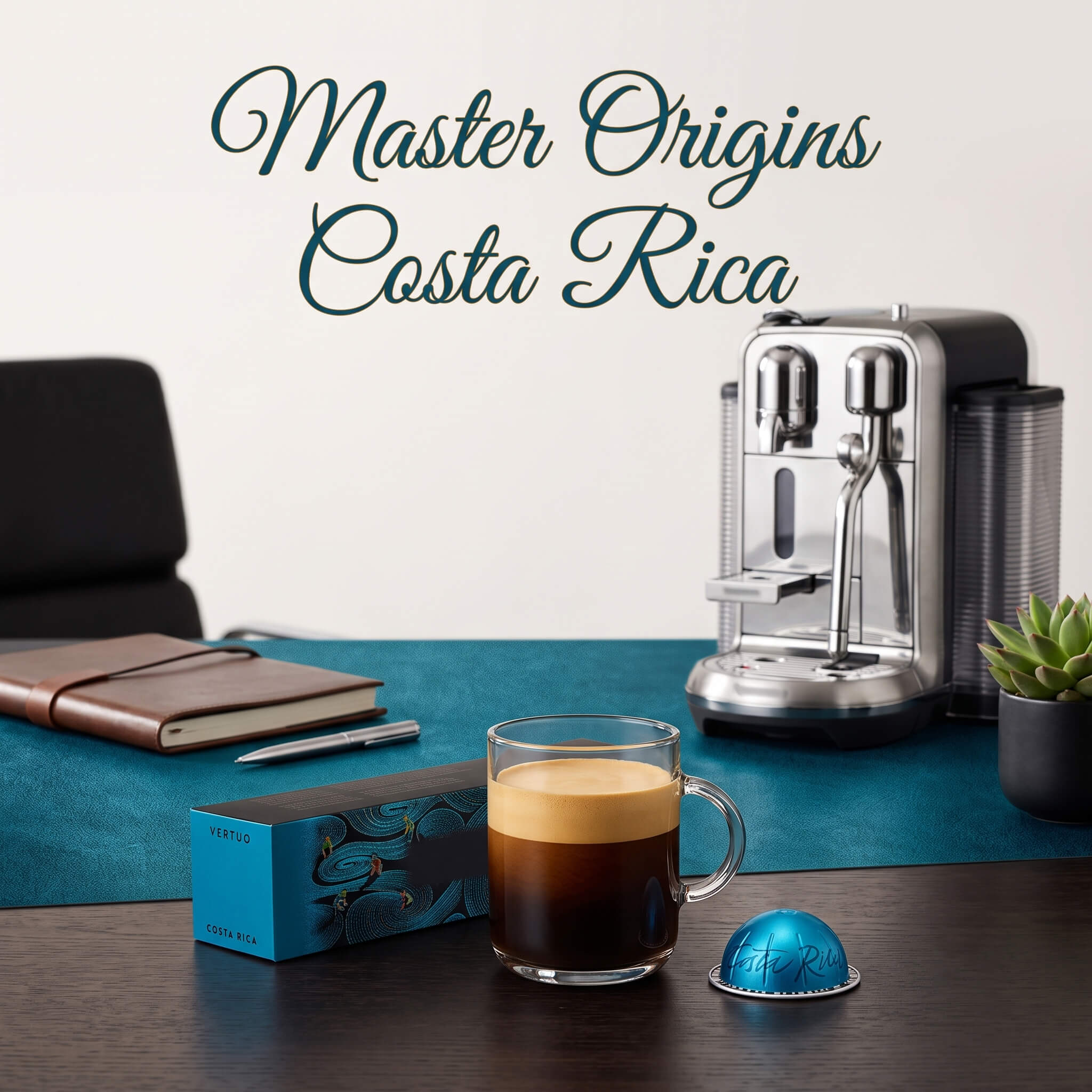 Vertuoline Master Origins Costa Rica Coffee Capsules, Intensity 7