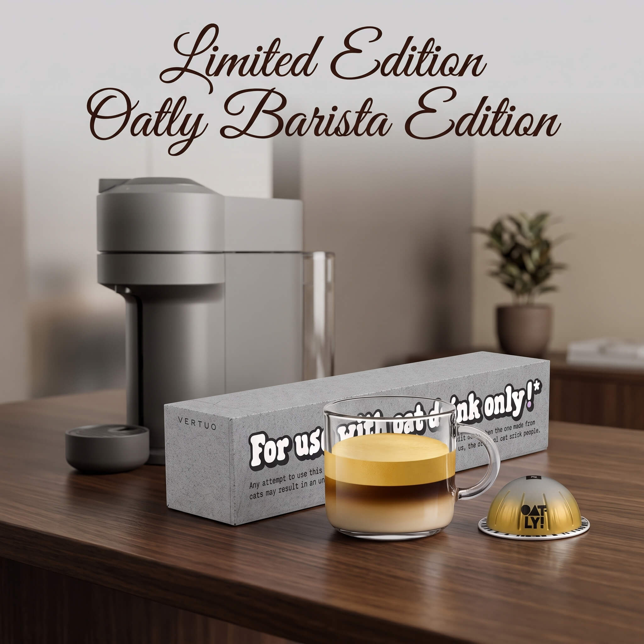 Vertuoline Limited-Edition Oatly Barista Edition Coffee Capsules